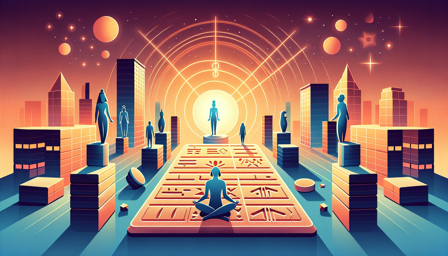 古代シュメール都市と天空の光の存在を対比しつつ、アヌンナキ 神々の正体を探る場面